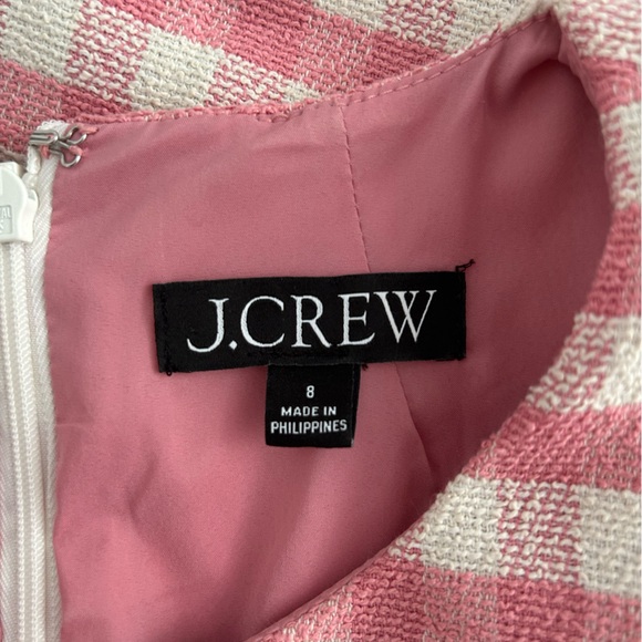 J.Crew pink gingham mini dress, size US8 - Picture 3 of 3